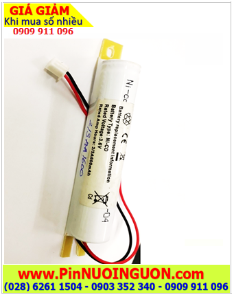 NiMh NiCd 3.6v-2/3A600mAh, Pin đèn Exit 3.6v-2/3A600mAh, Pin đèn sự cố khẩn cấp 3.6v-2/3A600mAh